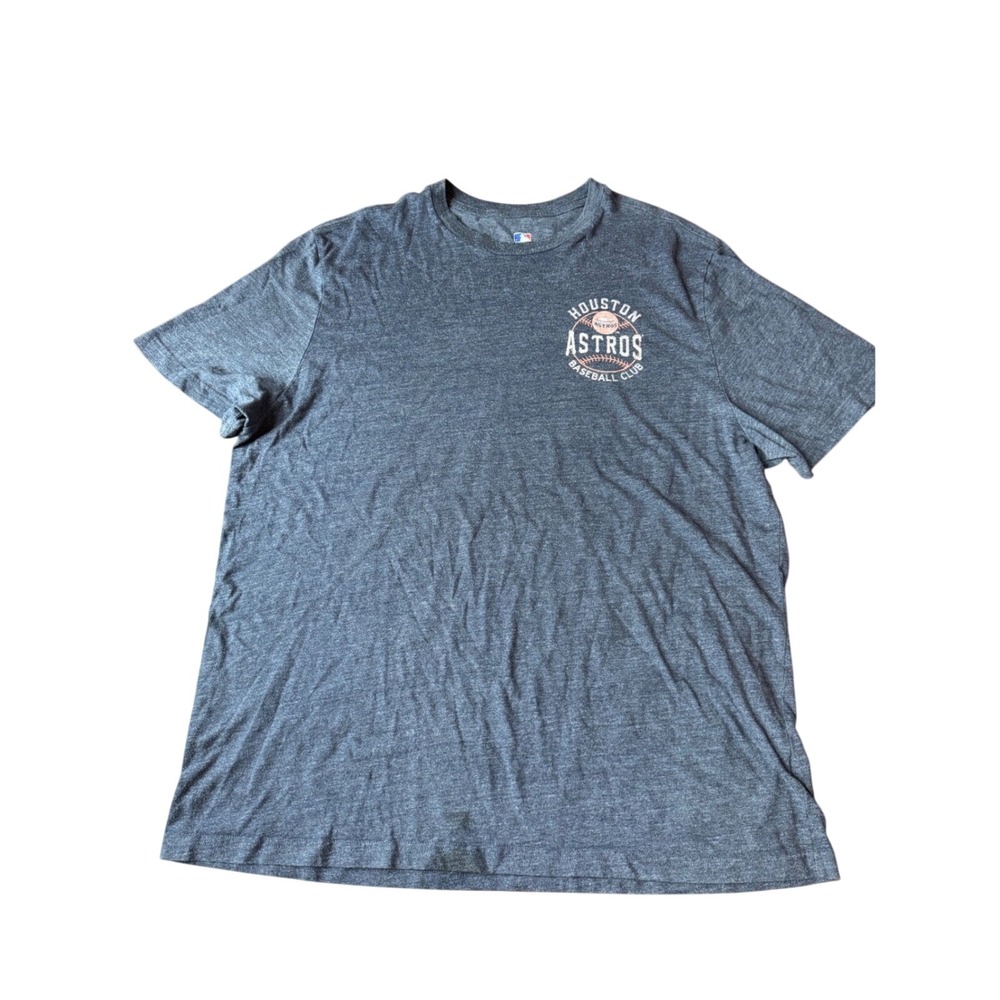 Houston Astros Baseball Club T Shirt 2XL 2XG Mens Navy Blue Graphic Tee